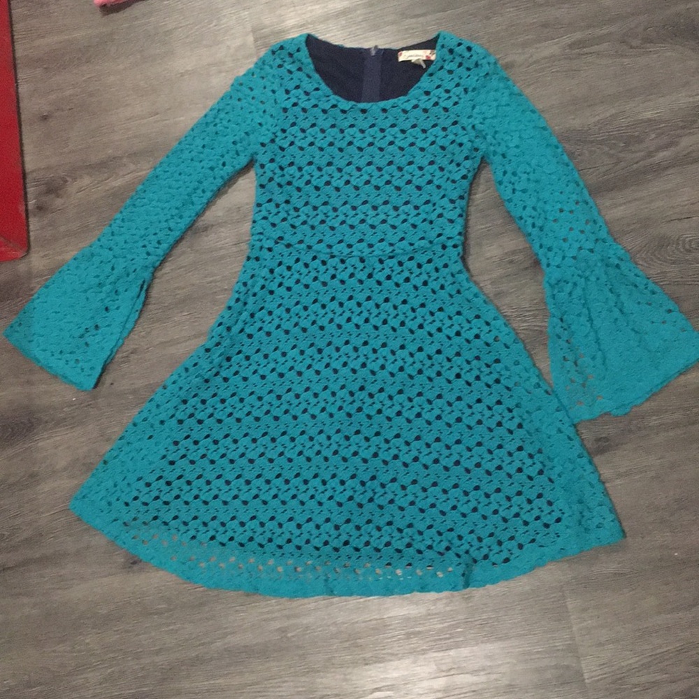 Girls Teal Dress size 10